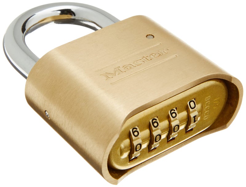 Master Lock قفل ماستر لوك، قفل برقم سري خاص بك، عرض 2 بوصة، 175D (عبوة من 4) - Image 2